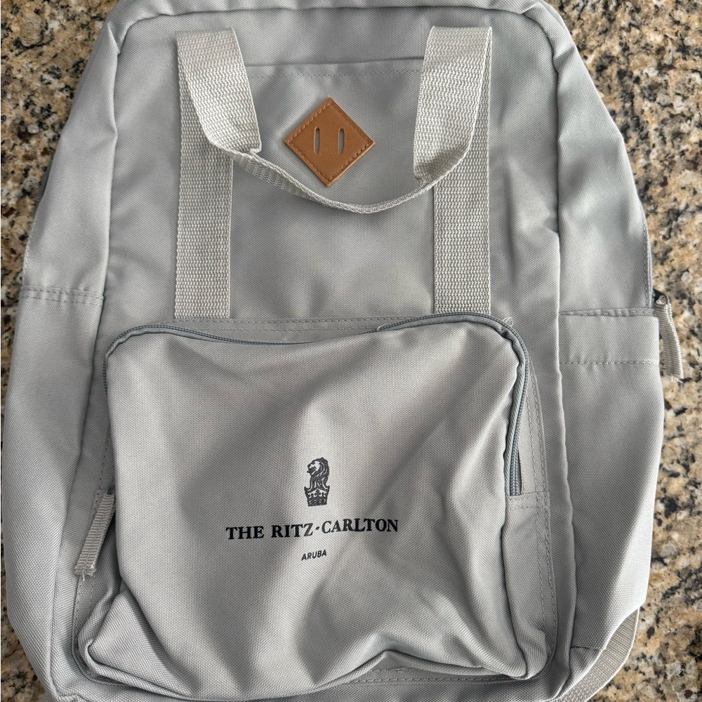 Ritz Carlton Logo light Gray Backpack